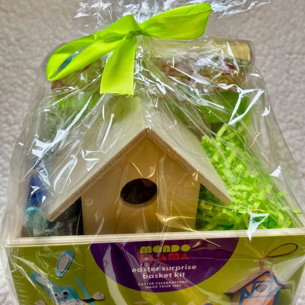Mondo Llama Easter Surprise Basket‎ Kit 4 Activities Kids Paint Bunny Birdhouse